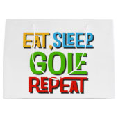 Funny Golf Joke Golfer  Groot Cadeauzakje (Voorkant)