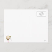 Funny Golf Kerstmis Feestdagenkaart (Achterkant)