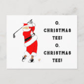 Funny Golf Kerstmis Feestdagenkaart (Voorkant)