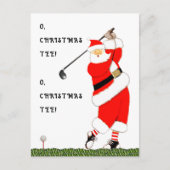 Funny Golf Kerstmis Feestdagenkaart (Voorkant)