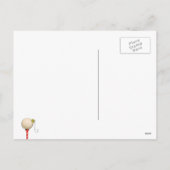 Funny Golf Kerstmis Feestdagenkaart (Achterkant)