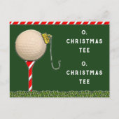 Funny Golf Kerstmis Feestdagenkaart (Voorkant)