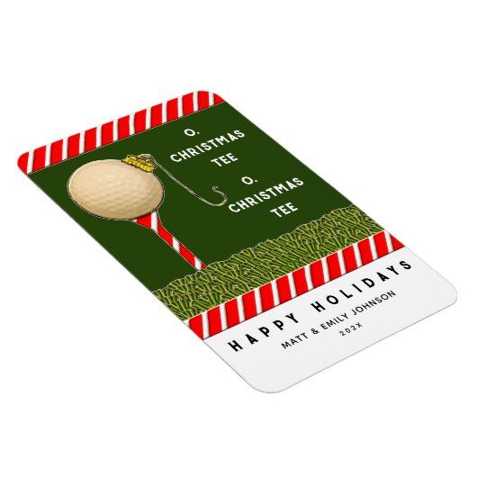 Funny Golf Kerstmis Magneet (Rechterzijde)