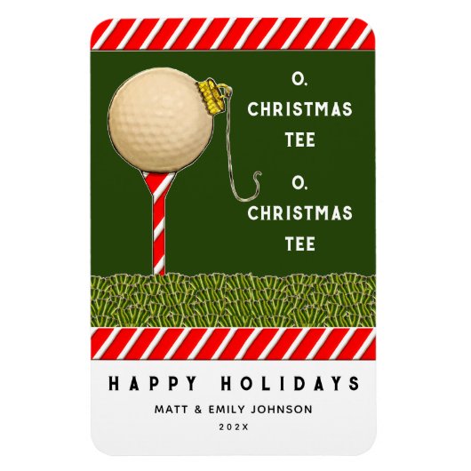 Funny Golf Kerstmis Magneet (Verticaal)