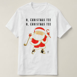Funny Golf Kerstmis T-shirt