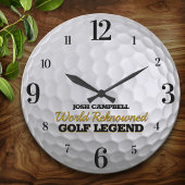 Funny Golf Legend Golf Ball gepersonaliseerd Grote Klok