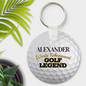 Funny Golf Legend Golf Ball gepersonaliseerd Sleutelhanger