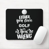 Funny Golf Love Golfing Golfer Muismat (Met muis)