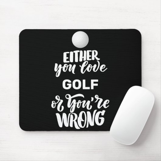Funny Golf Love Golfing Golfer  Muismat (Met muis)