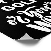 Funny Golf Love Golfing Golfer Poster (Hoek)