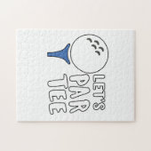 Funny Golf Lover Gift Let's Par T-shirt Golf Gift Legpuzzel (Horizontaal)
