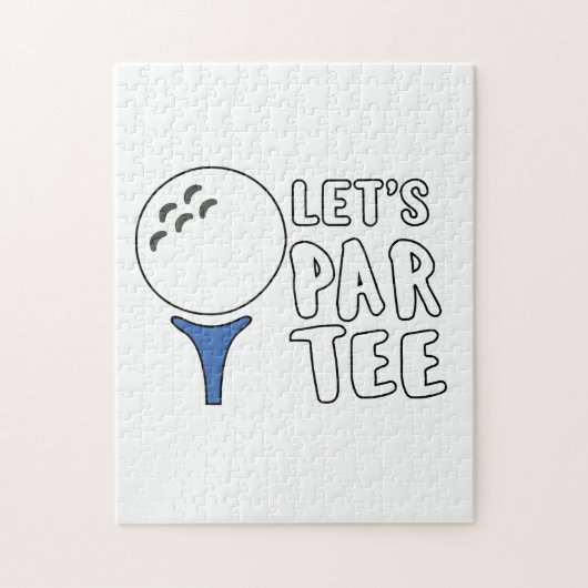 Funny Golf Lover Gift Let's Par T-shirt Golf Gift Legpuzzel (Verticaal)