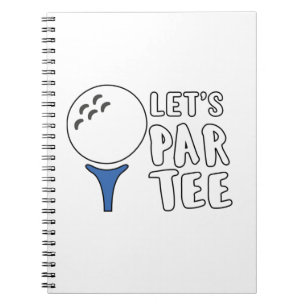 Funny Golf Lover Gift Let's Par T-shirt Golf Gift Notitieboek