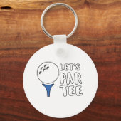 Funny Golf Lover Gift Let's Par T-shirt Golf Gift Sleutelhanger (Voorkant)