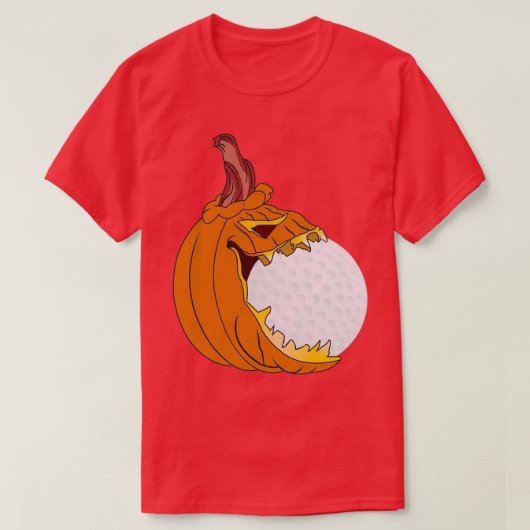 Funny Golf Lover Halloween T-shirt (Design voorkant)