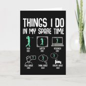 Funny Golf Lover Spare Time Golfer Life Course  Kaart (Voorkant)