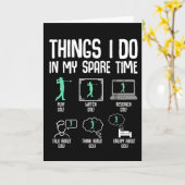 Funny Golf Lover Spare Time Golfer Life Course  Kaart (Gele Bloem)