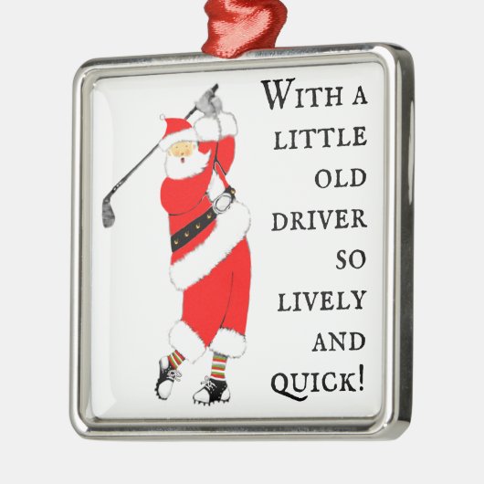 Funny Golf Metalen Ornament (Links)