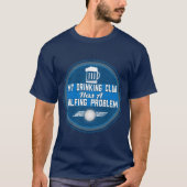 Funny Golf - Mijn Drink club heeft een Golfing T-shirt (Voorkant)