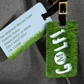 Funny Golf Monogram Golfing Travel Bagagelabel