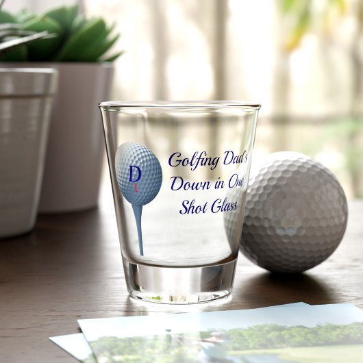Funny Golf neer in één Golfer-scheerglas Shot Glas