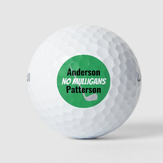 Funny Golf Nickname en Real Name Golf Balls Golfballen (Voorkant)