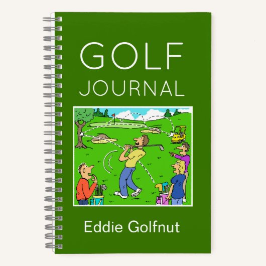 Funny Golf Notitieboek om je te personaliseren (Voorkant)