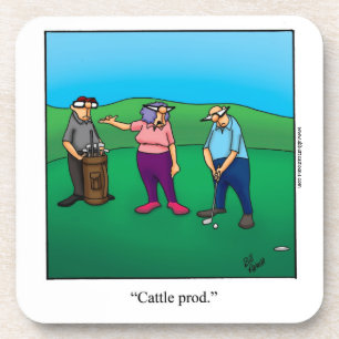 Funny Golf Onderzetter Cadeau