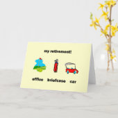 Funny golf pensionering kaart (Gele Bloem)