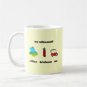 Funny golf pensionering koffiemok (Links)