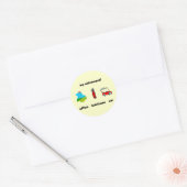 Funny golf pensionering ronde sticker (Envelop)