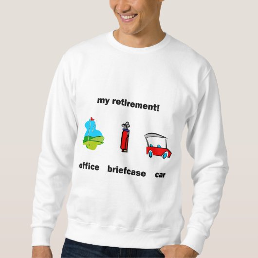 Funny golf pensionering trui (Voorkant)