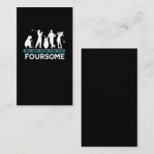 Funny Golf Player Foursome Golfer Quotes Visitekaartje (Voorkant / Achterkant)