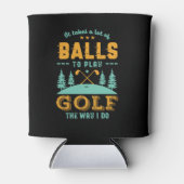 Funny Golf Player Golfer Lots of Balls Golfing Pun Blikjeskoeler (Voorkant)