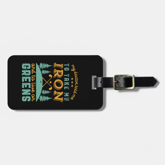 Funny Golf Player Golfers Golfing Humor Quote Bagagelabel (Voorkant horizontaal)