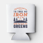 Funny Golf Player Golfers Quote Golfing Humor Blikjeskoeler (Achterkant)