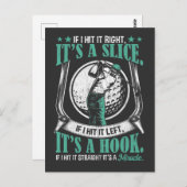 Funny Golf Player Lucky Golf Swing Skill Joke Briefkaart (Voorkant / Achterkant)