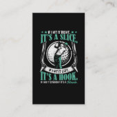 Funny Golf Player Lucky Golf Swing Skill Joke Visitekaartje (Voorkant)