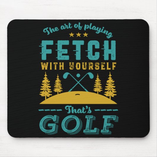 Funny Golf Player Quote Golfers Love Golfing Srt Muismat (Voorkant)