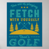 Funny Golf Player Quote Golfers Love Golfing Srt Poster (Voorkant)