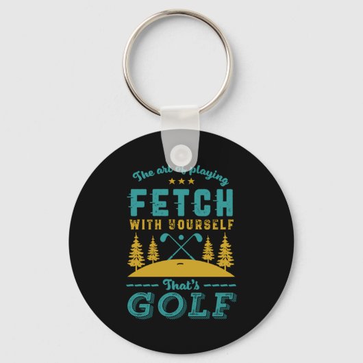 Funny Golf Player Quote Golfers Love Golfing Srt  Sleutelhanger (Voorkant)