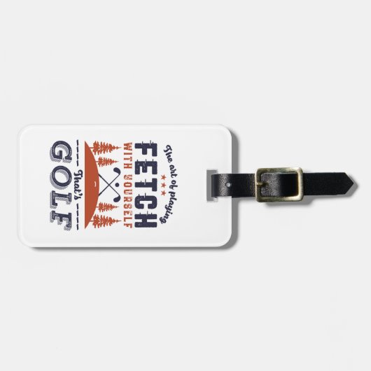 Funny Golf Player Quote voor Golfers Love Golfing Bagagelabel (Voorkant horizontaal)