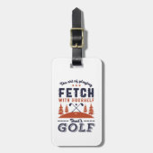 Funny Golf Player Quote voor Golfers Love Golfing Bagagelabel (Voorkant verticaal)
