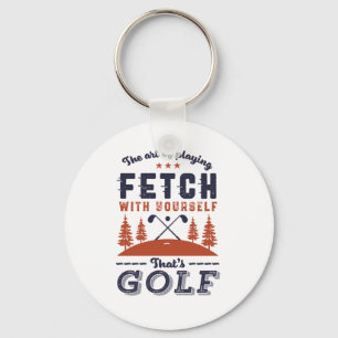 Funny Golf Player Quote voor Golfers Love Golfing Sleutelhanger