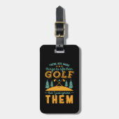 Funny Golf Player Sports and Golfing Sarcasm Humor Bagagelabel (Voorkant verticaal)