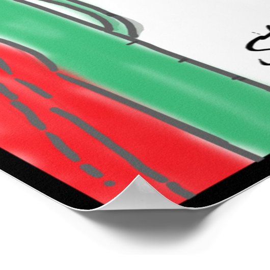 Funny golf poster (Hoek)