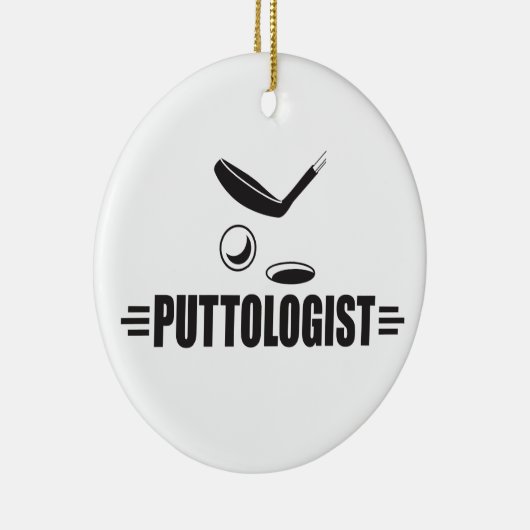 Funny Golf, Putting Keramisch Ornament (Rechts)