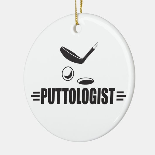 Funny Golf, Putting Keramisch Ornament (Links)