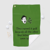 Funny Golf Quote Golfhanddoek (Insitu)