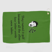 Funny Golf Quote Golfhanddoek (Horizontaal)